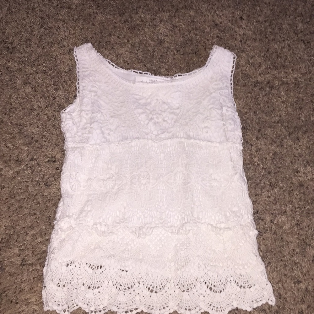 White Tank-top with Cut-Out designs